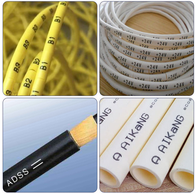 7mm 9mm 10mm White black blue Red Wire Cable Tube Pipe printing meter tape ribbon