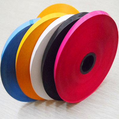 Factory Supply Meter hot stamping machine white black ribbon specification width 10mm 8mm PE pipe ribbon