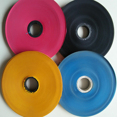 8*1000 9*1000, 10*1000 hot stamping machine thermal transfer cable  ribbon PP / PE tube white foil ribbon