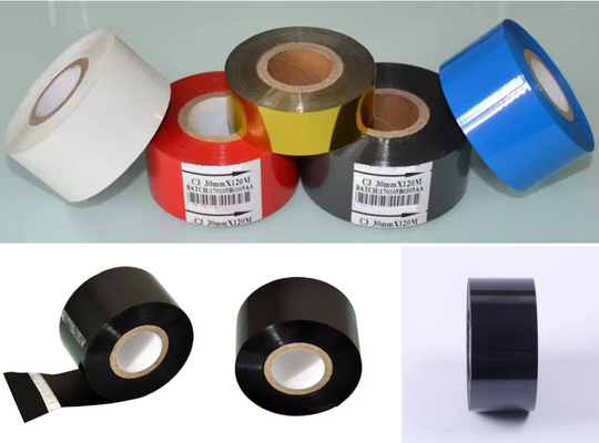 Expiration date ribbon Width 30mm length 100M Hot Foil Printing Ribbon for date coding foil