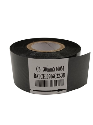 Black 30mm width date coding foil Supplier hot stamping ribbon for HP241b coding machine hot coding foil