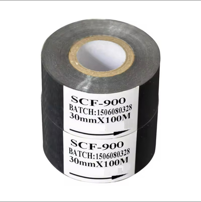 Black gold silver scf-900 date coding ribbon 30mmx100m type date batch number printing hot coding foil tape