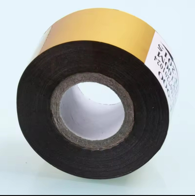 Black gold silver scf-900 date coding ribbon 30mmx100m type date batch number printing hot coding foil tape