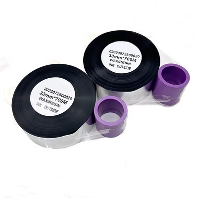 Custom black 55mmx 600m High Speed TTO thermal transfer ribbon for Markem videojet linx printer