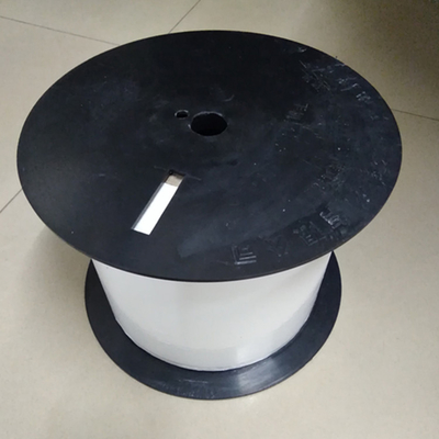 White Colored 10mm*12000m   High Adhesive Hot Stamping Foil Ribbon For Cable&Pipe Marking Tape Date Coder