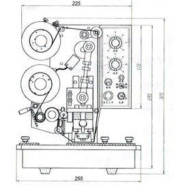 High Quality Electric corrugated plastic inkjet date hot stamp code printer
