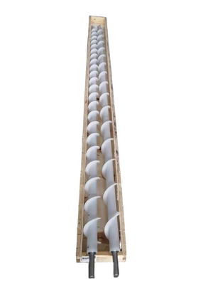 Customized  Leveling  / Inclined Plastic PP screw conveyor
