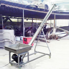 Siliver color 1.5KW carbon steel agriculture screw conveyor for grain