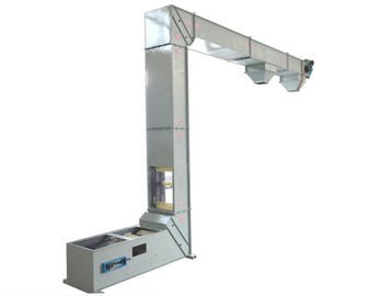 two outlets z shape lifting conveyor for rubber granules