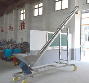 Stainless Steel cement tubular screw conveyor with hopper