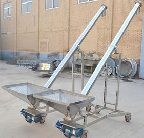 Stainless steel screw conveyor for plastic / food / chemical / medicine