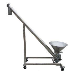 Stainless steel screw conveyor for plastic / food / chemical / medicine