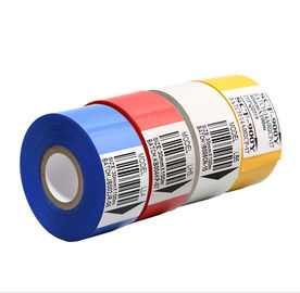 8*1000 9*1000, 10*1000 hot stamping machine thermal transfer cable  ribbon PP / PE tube white foil ribbon