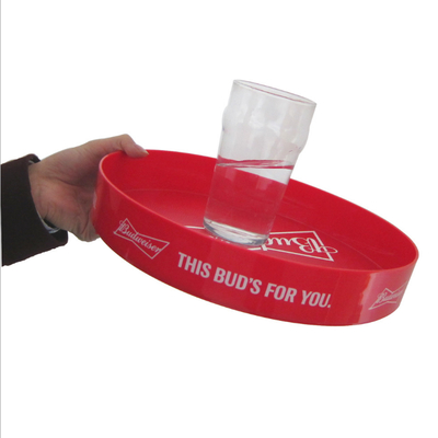 Promoción 32 * 5cm de plástico Anti-deslizante Bar servir bandeja